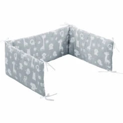 Alvi Protector Standard 180 Cm, Animales Del Zoo Azul Empolvado