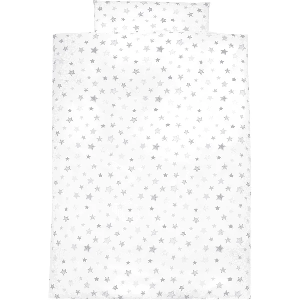 Alvi Ropa De Cama 100 X 135 Cm, Estrellas Gris Plata 4 Alvi Ropa De Cama 100 X 135 Cm, Estrellas Gris Plata - Imagen 2