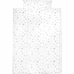 Alvi Ropa De Cama 100 X 135 Cm, Estrellas Gris Plata