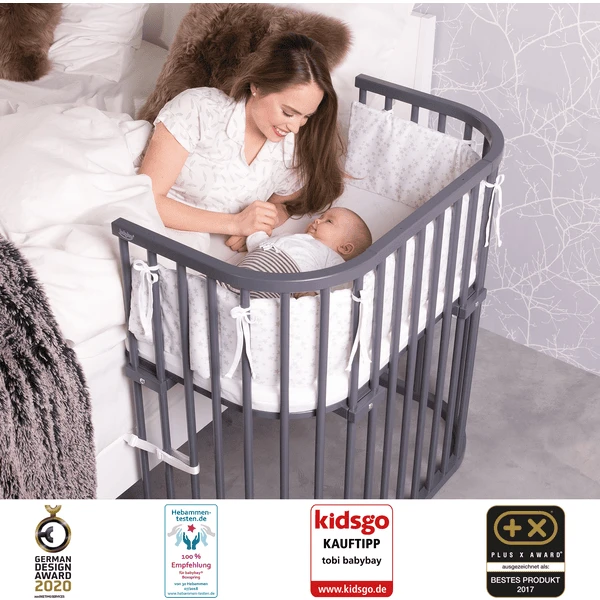 Babybay Armazón De Cuna Colecho Boxspring Gris 4 Babybay Armazón De Cuna Colecho Boxspring Gris - Imagen 2