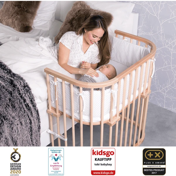 Babybay Cuna Colecho Boxspring Haya Maciza Natural Barnizada 4 Babybay Cuna Colecho Boxspring Haya Maciza Natural Barnizada - Imagen 2