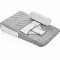 BabyJem Cojín De Reflujo Para Bebés Con Protección Lateral Gris