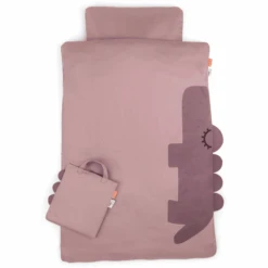Done By Deer ™ Juego De Cama Junior Sleepy 100 X 140 Cm Croco Pink