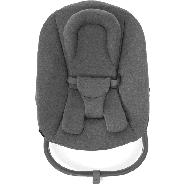 Hauck Hamaca Bebé Combinable Alpha Jersey Premium Bouncer Charcoal 4 Hauck Hamaca Bebé Combinable Alpha Jersey Premium Bouncer Charcoal - Imagen 2