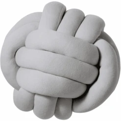 Nordic Coast Company Cojín Nudo Jersey Gris